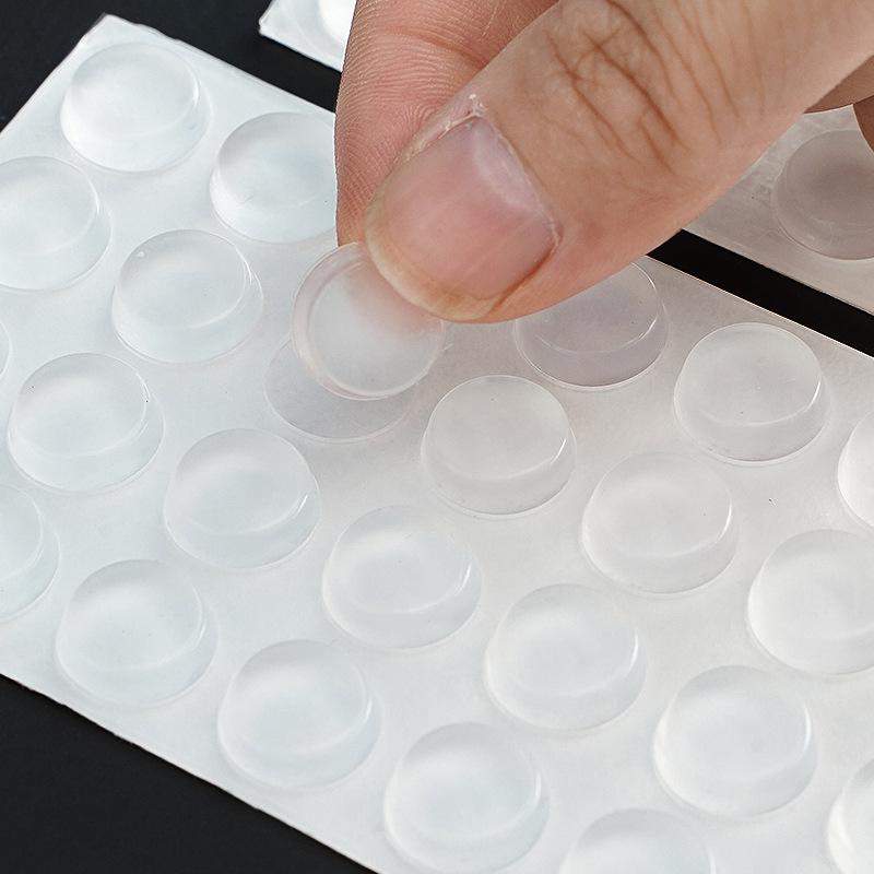 Cylindrical Transparent Silicone Anti-Collision & Non-Slip Furniture Pads