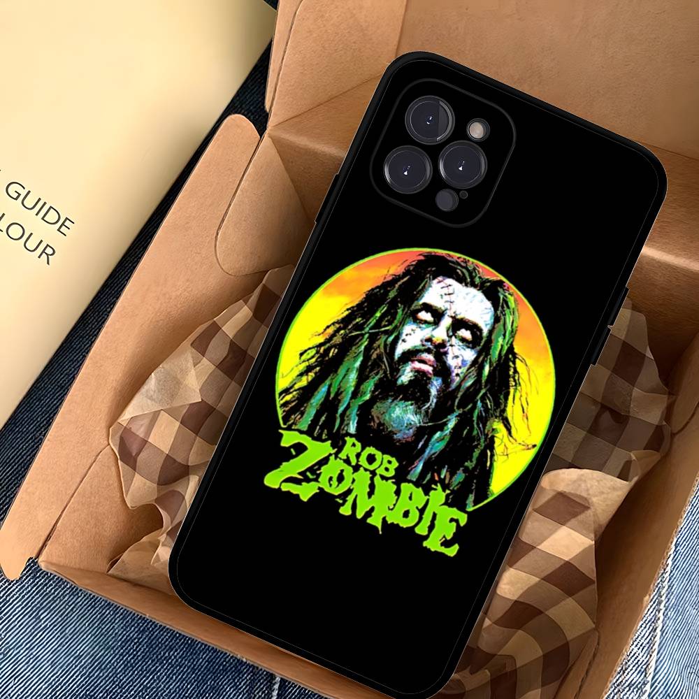 R-Rob Singer Z-Zombie Heavy Metal Band Phone Case For IPhone 17 16 15 14 13 12 11 Pro Max Plus Mini Soft Black Cover