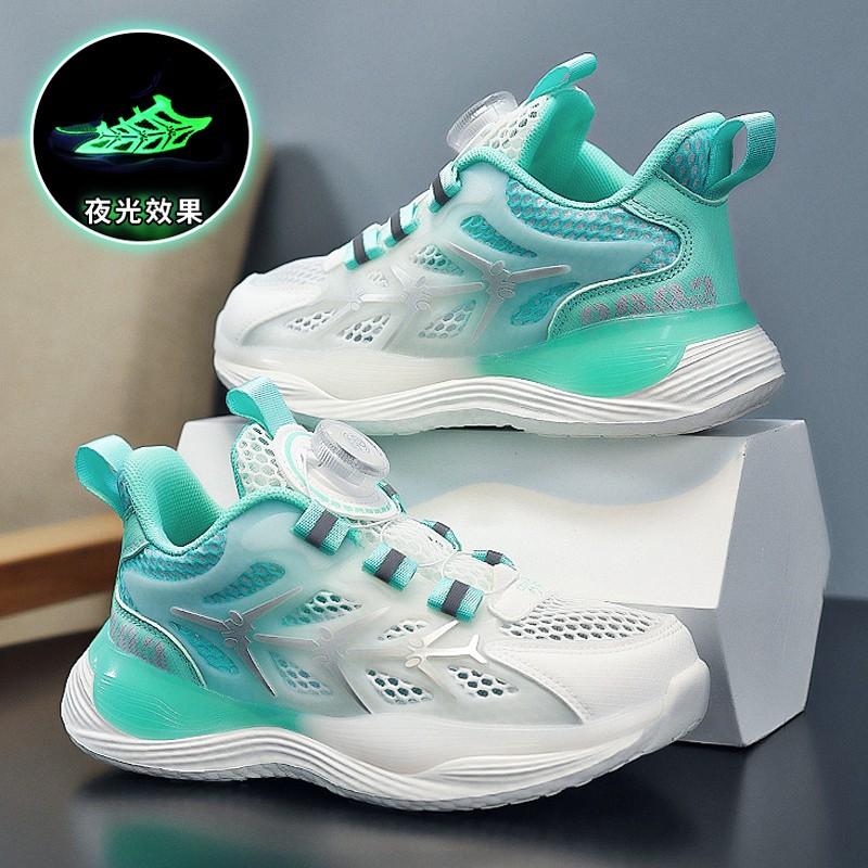 Boys shoes sneakers spring and autumn 2025 new spring mesh breathable children's basketball shoes older children and teenagers