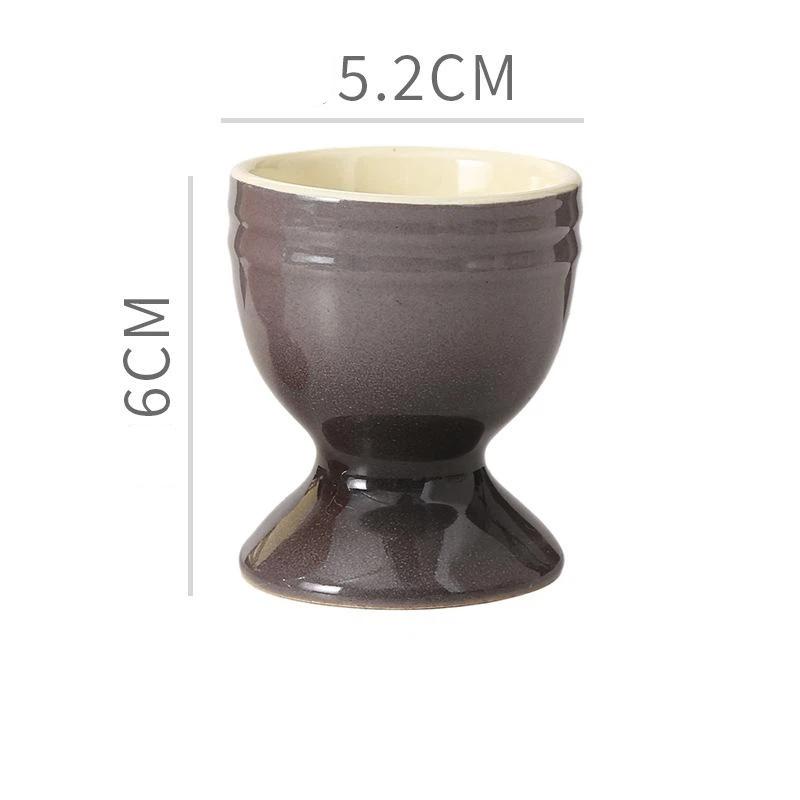 Ceramic Egg Cups, Porcelain Colorful Egg Cups, Stand Holder For Soft Boiled Eggs, Breakfast Cooking Kitchen Egg Serving