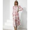 2025 New Fashion Trend Dresses Spring Summer Printed Waist Dresses Fashion Women's