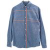 Long Sleeve Chambray Shirt XS Blue Navy Blue Men's Used