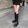Thick-soled height-increasing small Spice Girl Boots Women's 2025 knee-length boots Elastic Skinny Boots Tall Knight Boots