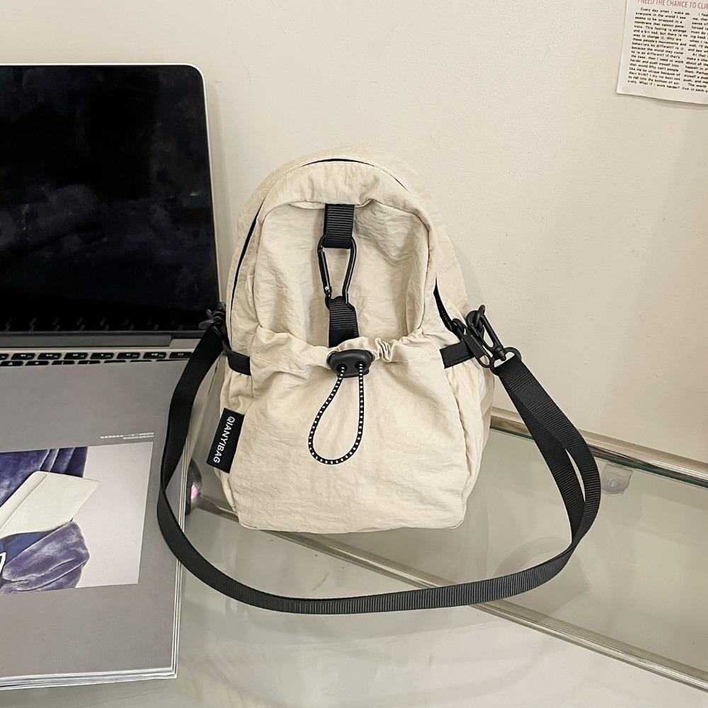 Coin Pouch Drawstring Crossbody Bag Sports Mobile Phone Pack Portable Nylon Shoulder Bag  Travel