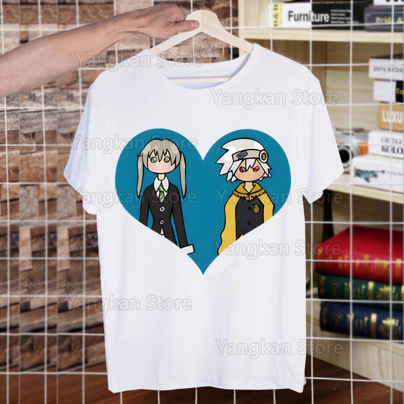 Soul Eater Anime Manga Ohkubo Shinigami Funny T Shirt Men New Casual Short Sleeve Tshirt Homme Manga Unisex T-shirt Tees