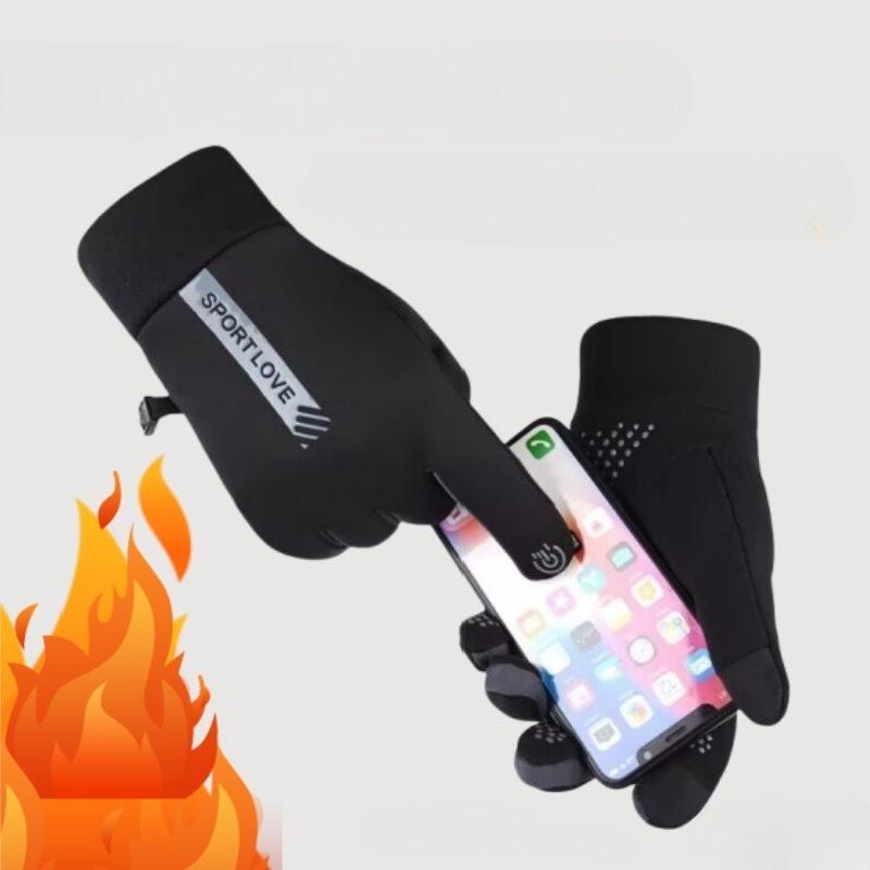 Winter Gloves, Windproof and Waterproof, Touch Screen, Suitable for Couples, Men and Women, Winter Cycling and Skiing, Sports, with Fleece Insulation