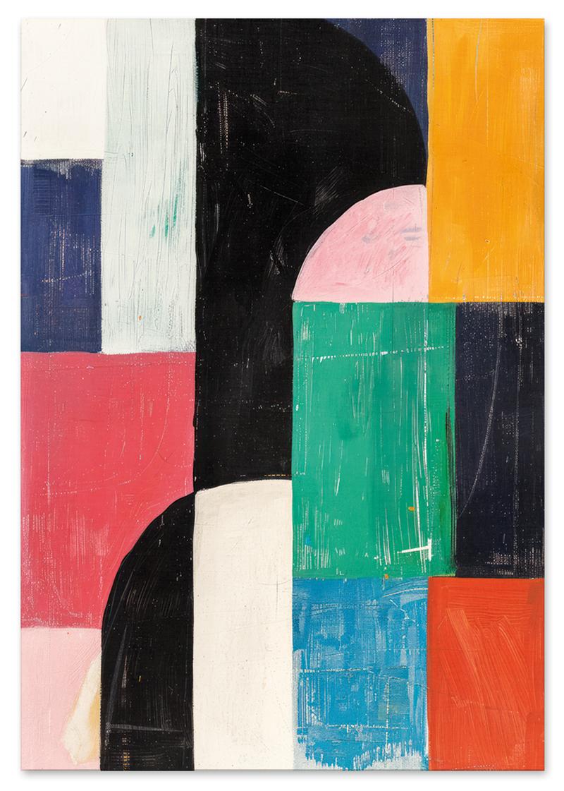 

Plakat abstrakcja kształty geometria 30x40 cm