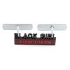 1Pc 3D Metal Black Girl Edition Logo Car Front Grille Emblem Badge Rear Trunk Emblem Sticker Decal