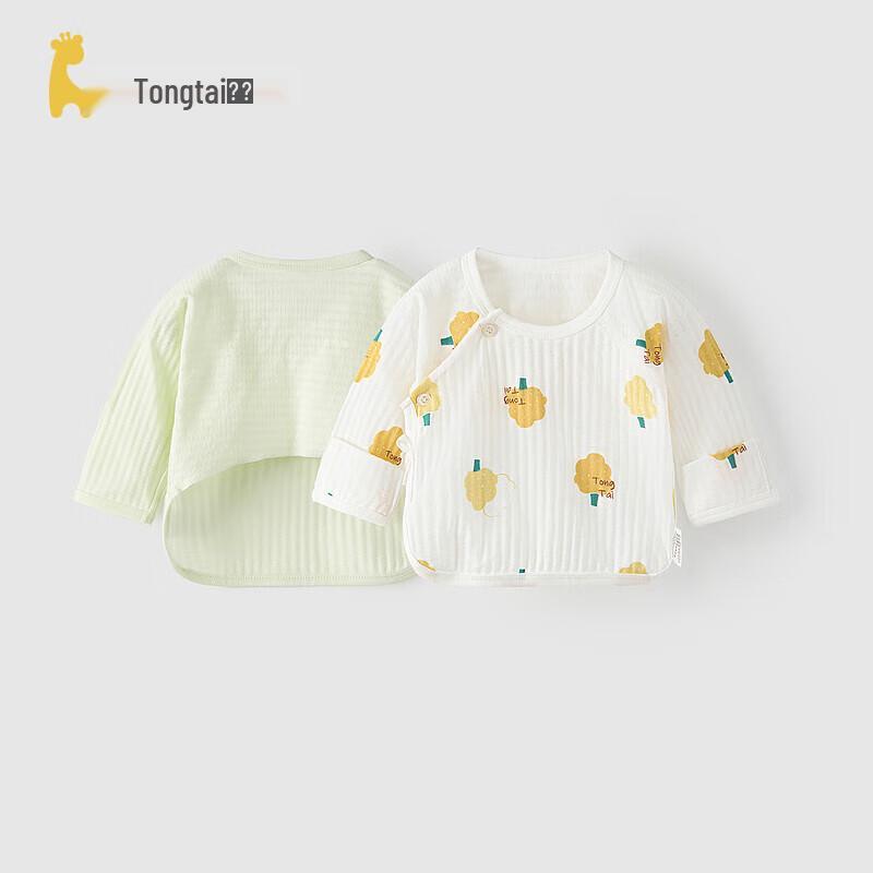 

Детский хлопковый топ с запахом и длинным рукавом с жаккардовым узором Tongtai 59cm
