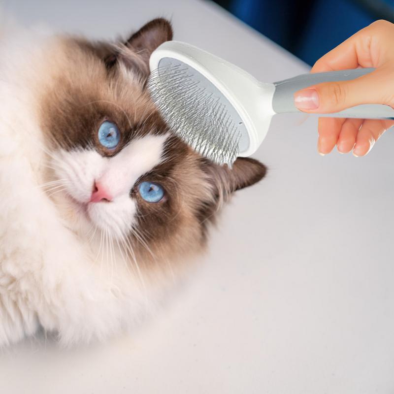 Cat Brush Long Hair Deshedding Brush Tool De-Shedding Cat Hair Brush For A Gentle Soothing Grooming Soft Brush For Cats Dogs