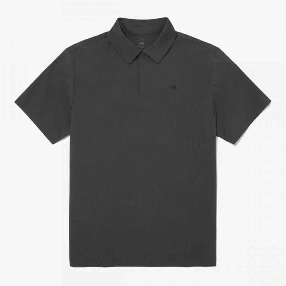 

[north Face Official] Nt7pq02b Men S All Round Short Sleeve Polo DARK GRAY/090