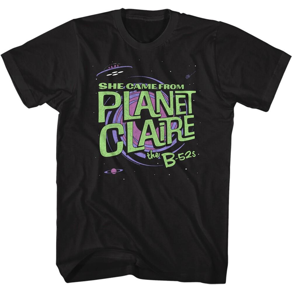 The B-52 s She Came From Planet Claire Men s T Shirt New Wave Music Merch Unisex T-Shirt XL