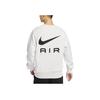Nike Air Solid Color Fleece Crewneck Sweatshirt Men Sweatshirts Mountain-White FB7204-121