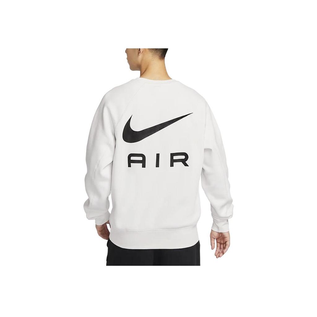Nike Air Solid Color Fleece Crewneck Sweatshirt Men Sweatshirts Mountain-White FB7204-121