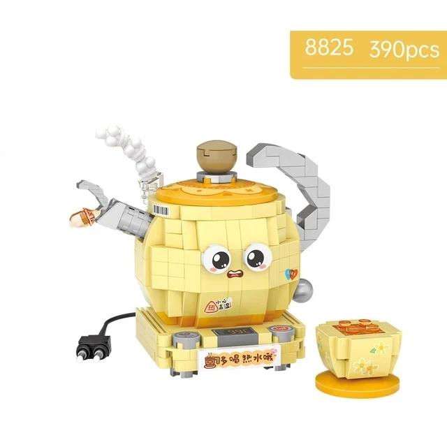 Small Construction Block Toaster Tv Set Household Appliance Model Assembled Brick Diy Fun Game Toy Gift Suitable For Home Decoration