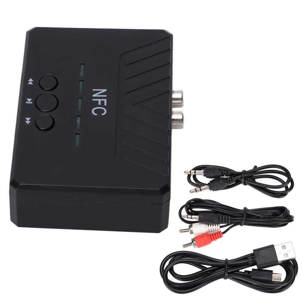 NFC 5.0 Bluetooth Receiver USB Playback AUX Wireless Audio Adapter for Car Home Stereo