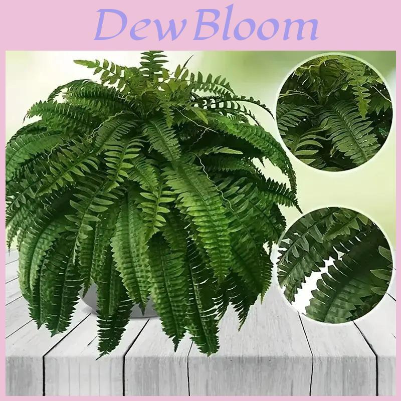 Boston Fern Plant With Silk Leaves For Wedding Decor And Home Garden Enhancements