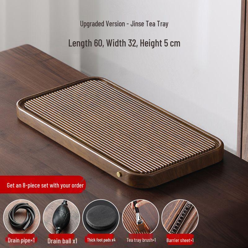 High-End Imitation Bakelite Tea Tray Set: Solid Wood and Bamboo Design for Home & Office Use, 2026 Edition.