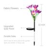 Solar Lily Flower Lights Outdoor Waterproof LED Landscape Lamps for Path Yard Wedding Holiday Garden Decoration Flowers Lamp