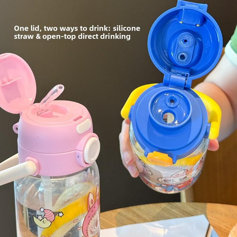 Water Cup Portable Straw Water Cup Girl Student Cute High-value Cup Children's Water Cup