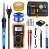 80W Digital Soldering Iron Kit with Multimeter Repair Tool Set Home Welding Hardware DIY Tools