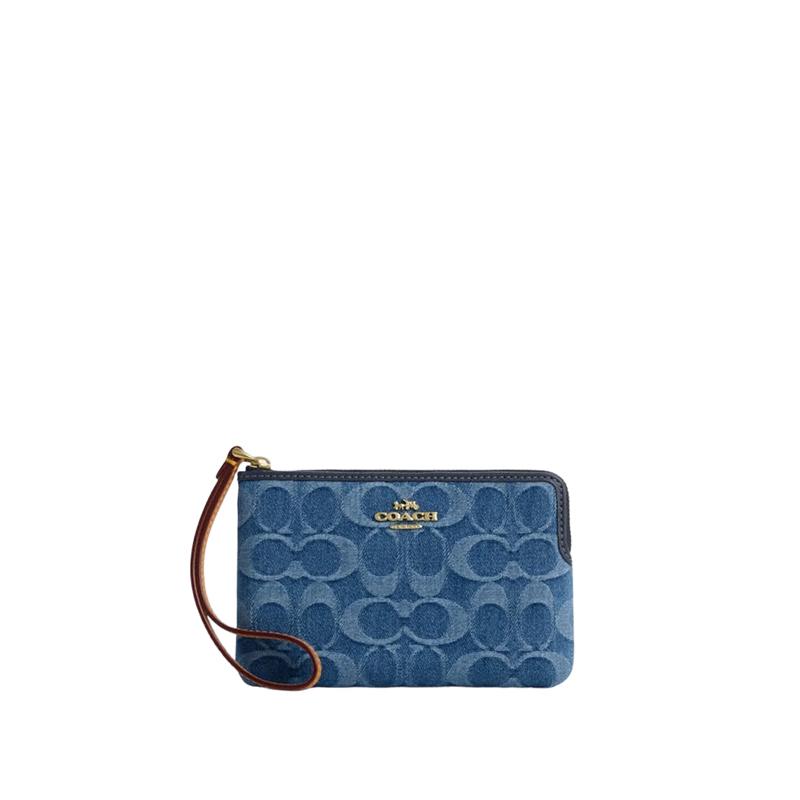 Кошелек-клатч COACH с молнией по углу Regular