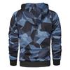 Men's Fashion Camouflage Sweatshirt Men's Drawstring Ribbed Closure Raglan-sleeves Hoodie