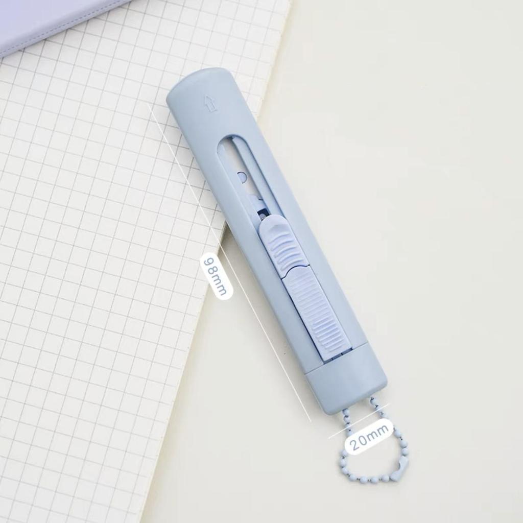 1pcs Morandi Color Utility Knife Portable Size Ceramic Blade Safe Cutter Wrapping Tools Office School Household