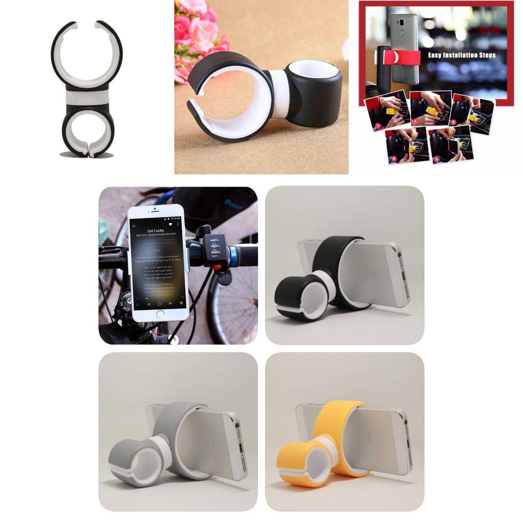 Universal Car Air Vent Phone Mount For Samsung Xiaomi Huawei In Black White