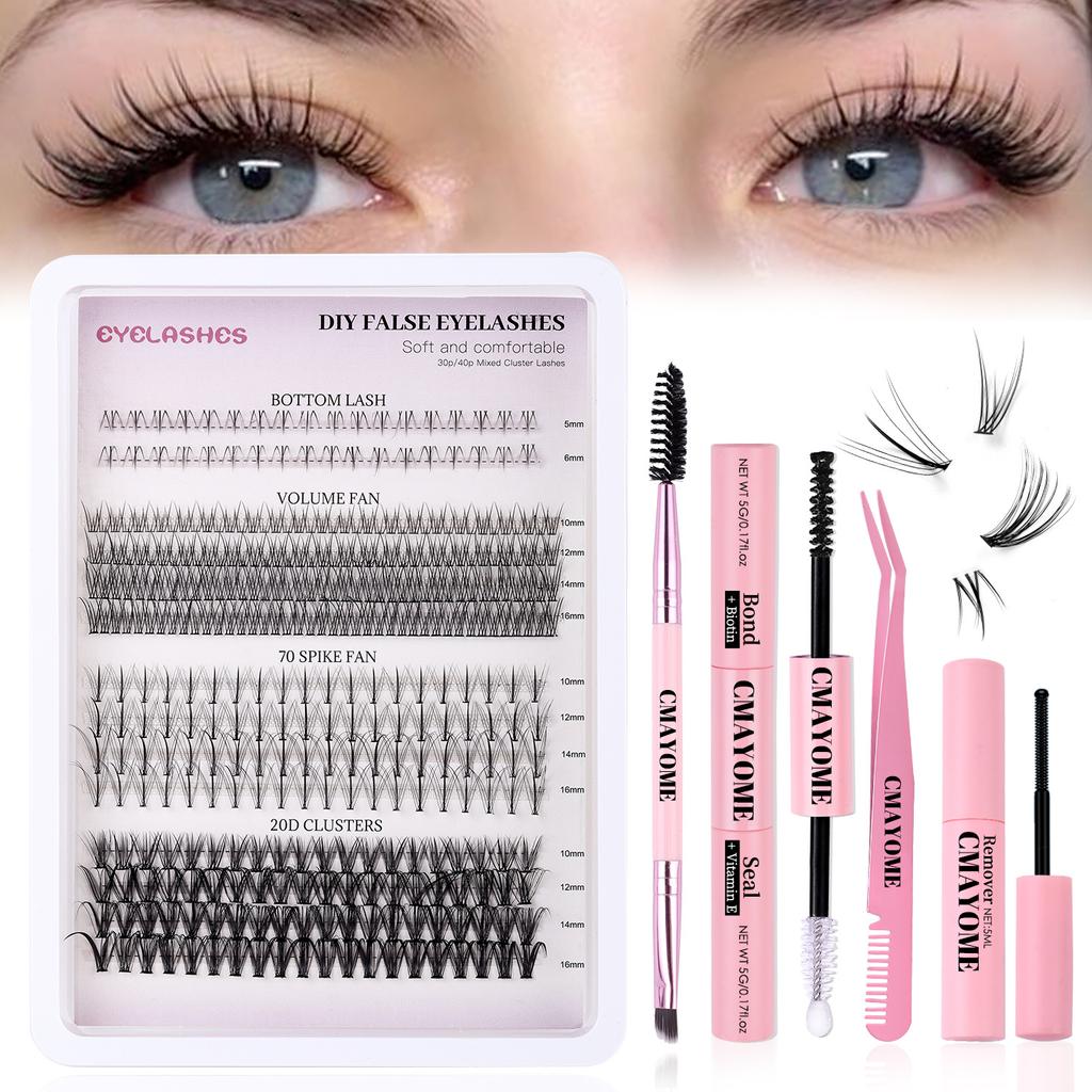 404 Clusters Mix And Match Simulation Natural False Eyelash Set Diy Segmented Multi-Hair Flame Lower Eye Eyelashes