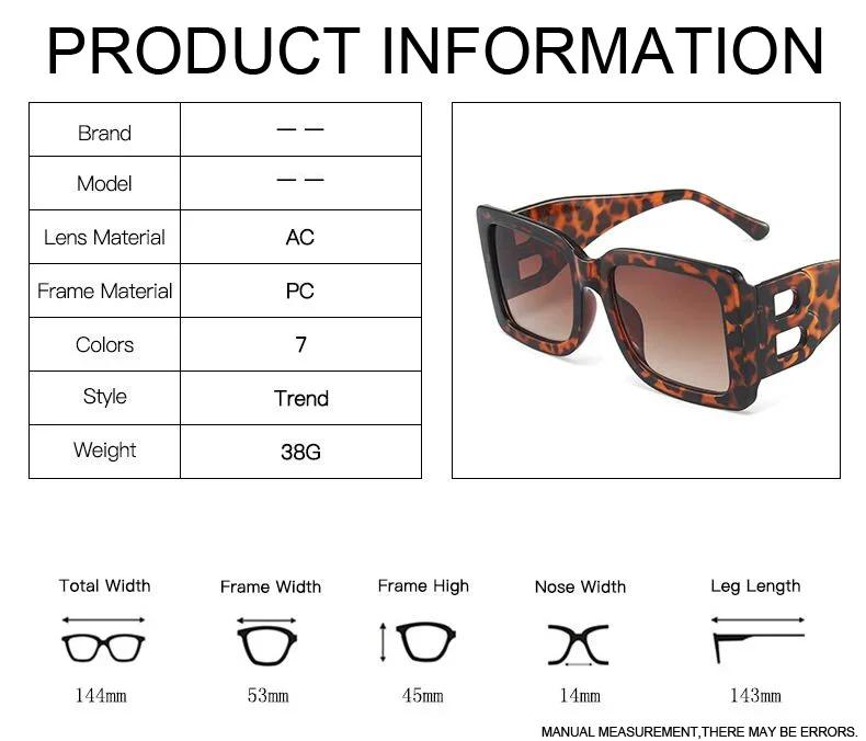 Große Quadratische Coole Sonnenbrille Damen Herren Marken-Designer Mode Sonnenbrillen Weiblich Männlich Bunt Punk Spiegel Oculos De Sol