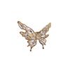 Light Luxury Metal Large Butterfly Rings for Women Girls Light Luxury Exquisite Zircon Pearl Opening Rings Party Jewelry Gifts