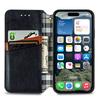 For iPhone 16 Plus PU Leather Case Rhombus Imprint Wallet Stand Phone Cover