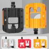 Folding Bike Pedals with Reflective Strips Wide Flat Cycling Foldable Pedals NonSlip Cycling Pedals for Folding Bike