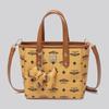 Printed bucket bag women's new autumn and winter niche handbag vegetable basket versatile commuter shoulder messenger bag