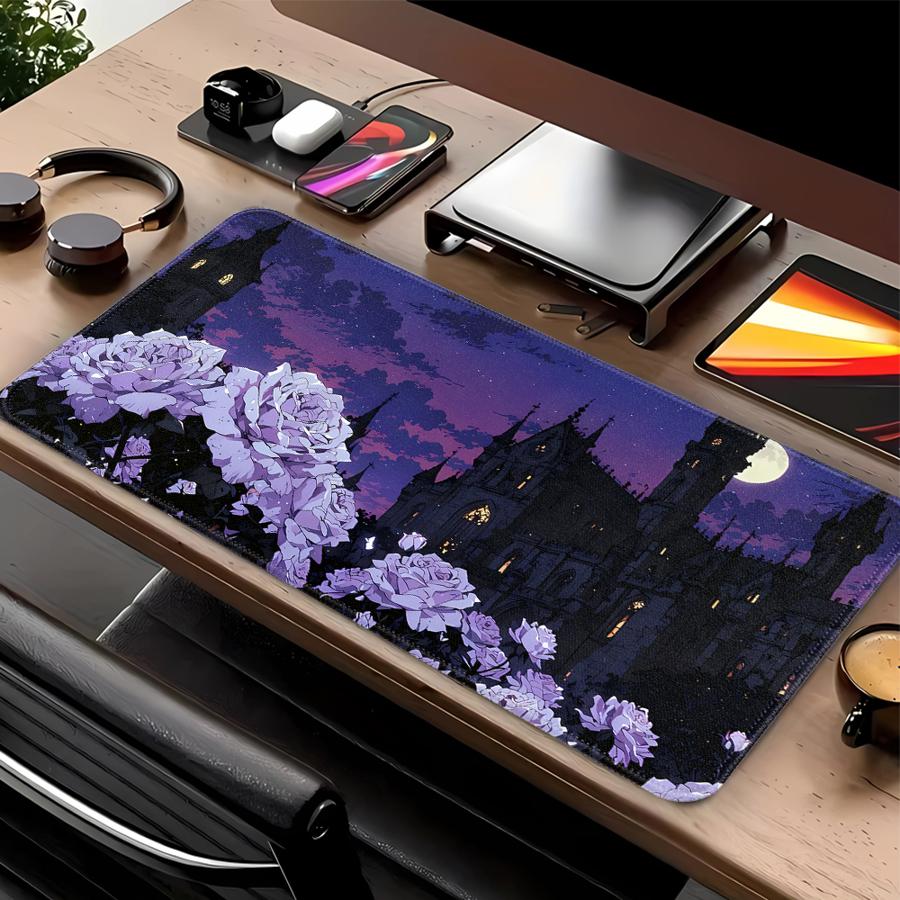 

Beautiful Flowers And Houses Mouse Pad Desk accessories Game Console Pad Computer Laptop Pad Keyboard Mouse Pad office Pad 220x180x2mm