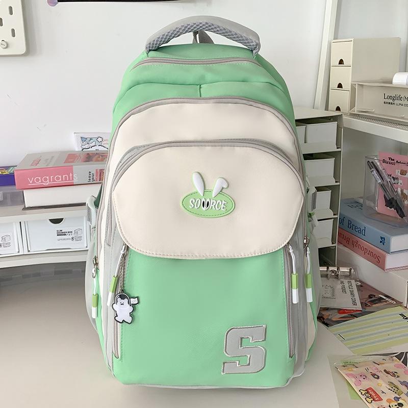Children's schoolbags, elementary school students, girls, junior high school students, high school students, high-value contrasting colors