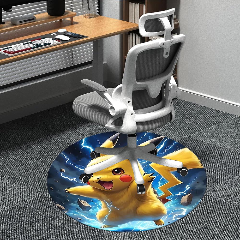 

1pc , Electric Type Carpet, Round Non-Slip Durable Large Size Office Carpet, Suitable for Office yy250908008 80cm by 80cm