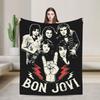Bons Jovis Musik Fleece Kuscheldecken Decken für Sofa Couch Ultraweiche Steppdecke