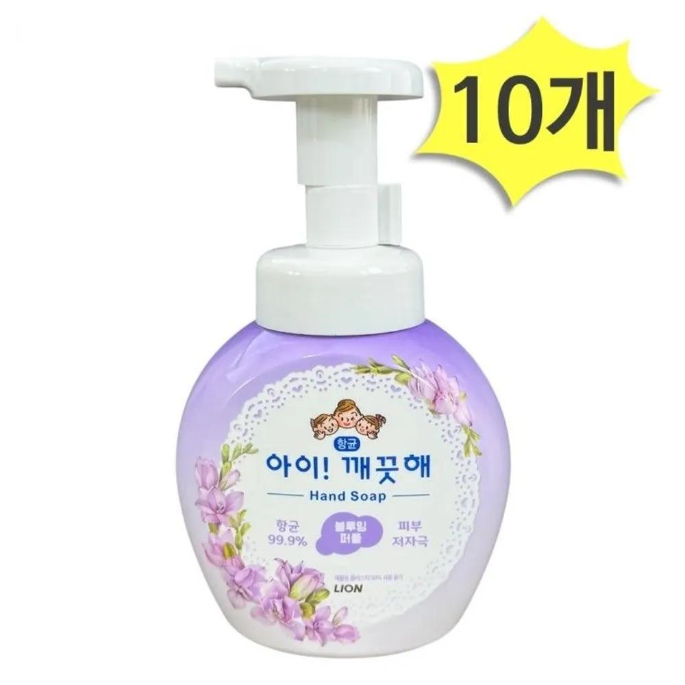 

LION Hand Wash Blooming Purple 250ml x 10 Packs Hand Sanitizer Liquid Soap Foam