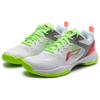 Li Ning Gladiator Cushioning, Wear Resistant Low Top Badminton Shoes Unisex Fluorescent Flame Red AYZT011-2