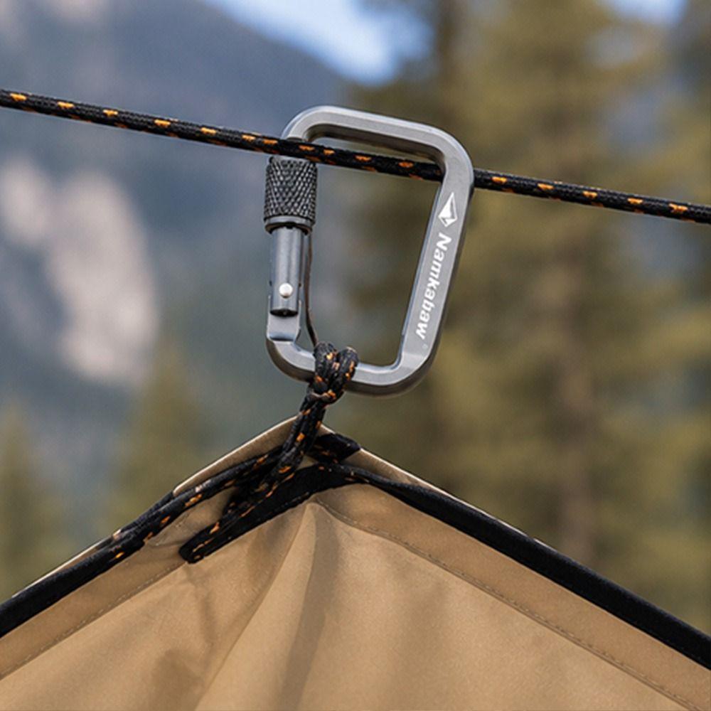 3pcs Durable Square Carabiner Portable Kettle Buckle Carabiner Accessories New Snap Clip Hook