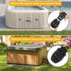 Cleme de blocare din plastic rezistent pentru jacuzzi, Design antiderapant, Cleme și încuietori pentru capac de jacuzzi, Pentru o siguranță sporită a capacului spa, Cel mai vândut