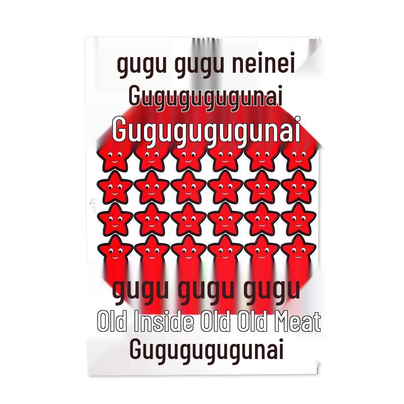 Kids' Reward Stickers: Smiley Faces, Red Stars & Cartoon Designs for Kindergarten Praise