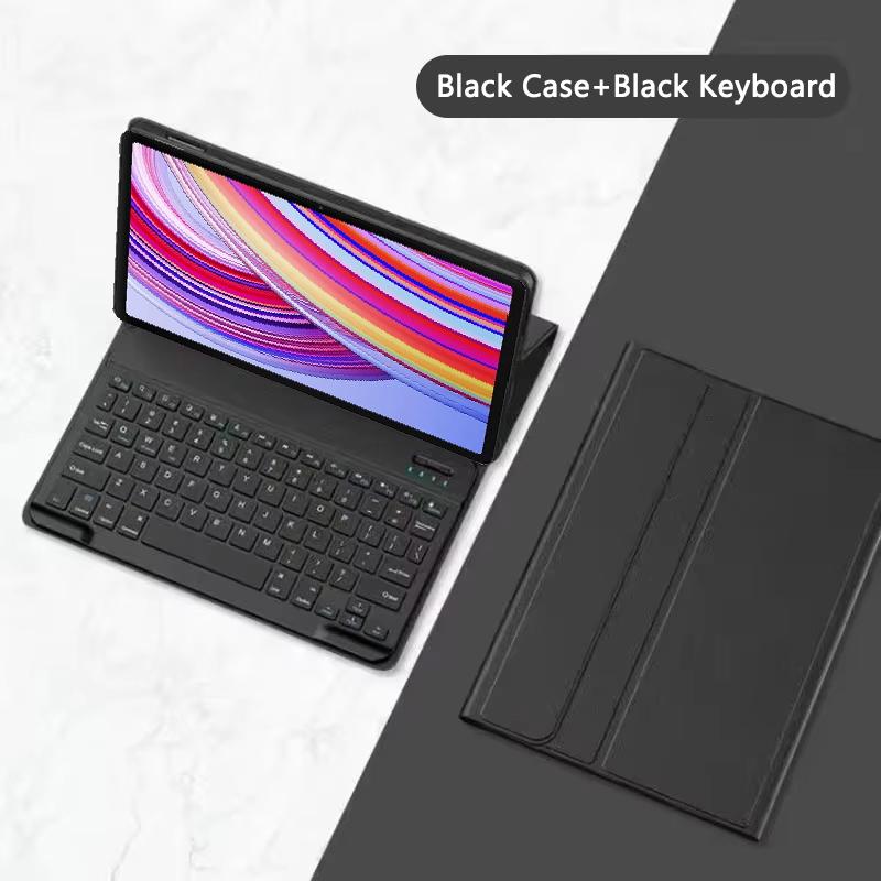 

Чехол-клавиатура для Xiaomi Redmi Pad Pro 12.1 дюйма 2024, Чехол-подставка для Xiaomi Poco Pad 12.1, Съемный чехол для планшета с клавиатурой German Keyboard