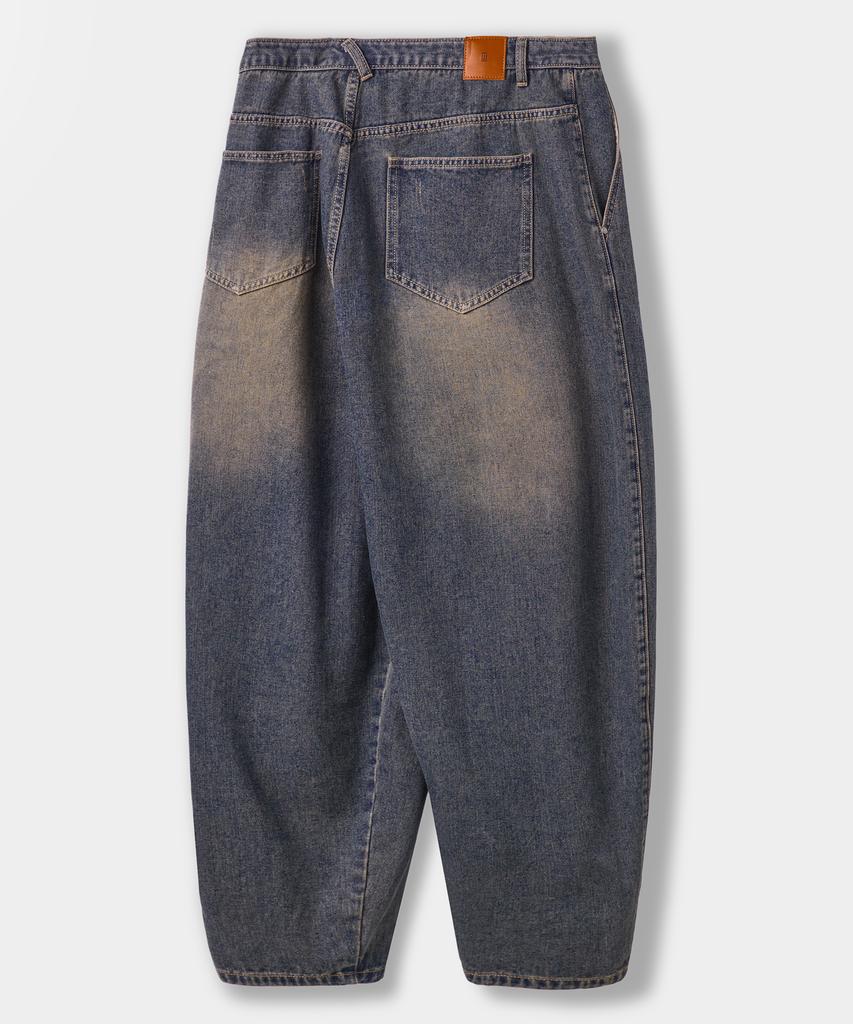 Dimiteulibeullaeg Asi Essential Curved Balloon Denim Pants_Yellow Wash
