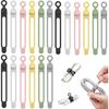 Data Cable Organizer, 2026 NEW Elastic Silicone Cable Ties, Reusable Cable Ties Wire Management Organizer, Multi-Purpose Cord Organizers for Bundling