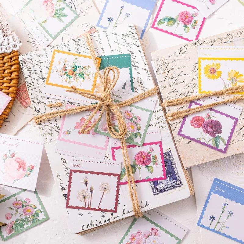 46pcs/box Flower Collection Sticker Diy Scrapbooking Diary Planner Decoration Sticker Album Decoration Student Supplies
