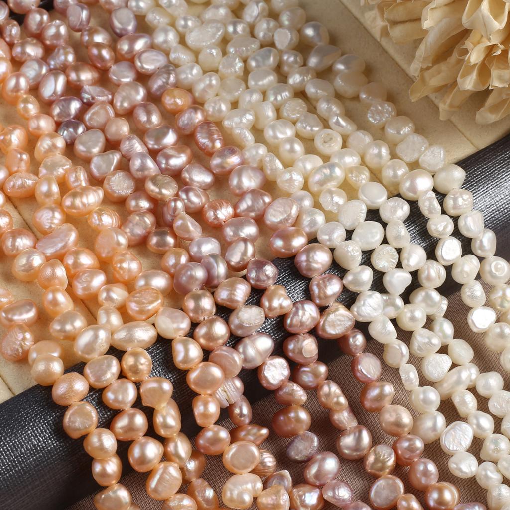 1String, Boho Natural Freshwater Pearls, 5-6mm, Nugget Pearl Beads for Jewelry Making DIY, Cheapest Items Available 36cm