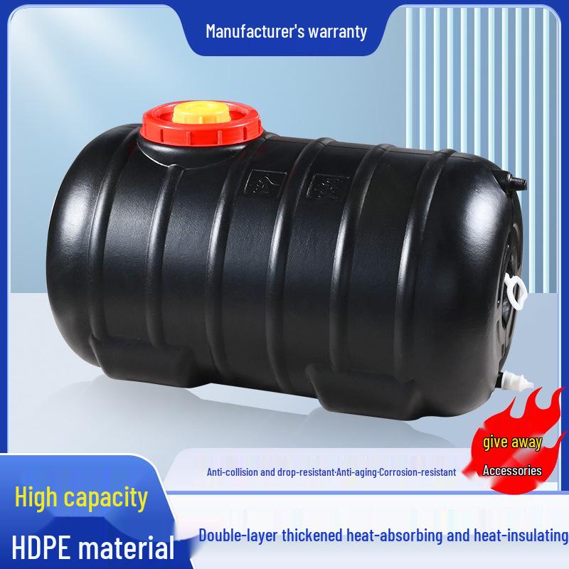 Rectangular Solar Water Tank: Black Household Bathtub & Summer Storage, Thickened Plastic for Heating Water.